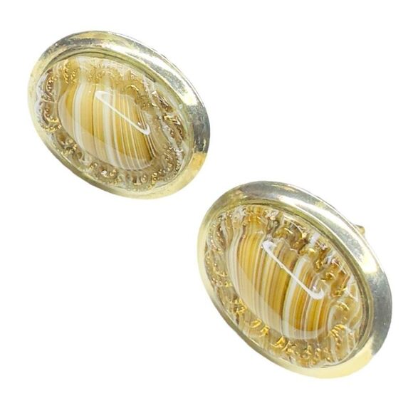 VINTAGE Lucite Cuff Links Vintage Lucite Cufflinks EUC - Picture 1 of 7